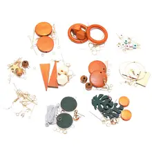 Korean Fashion Wood Drop Earrings For DIY Jewelry Package Statement Bohemia Geometric Earrings Minimalist Jewelry 2019 New