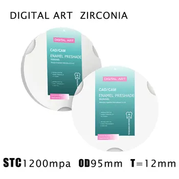 

Digitalart zirconia discos para zirkon zahn cad cam STC95mm12mmA1-D4