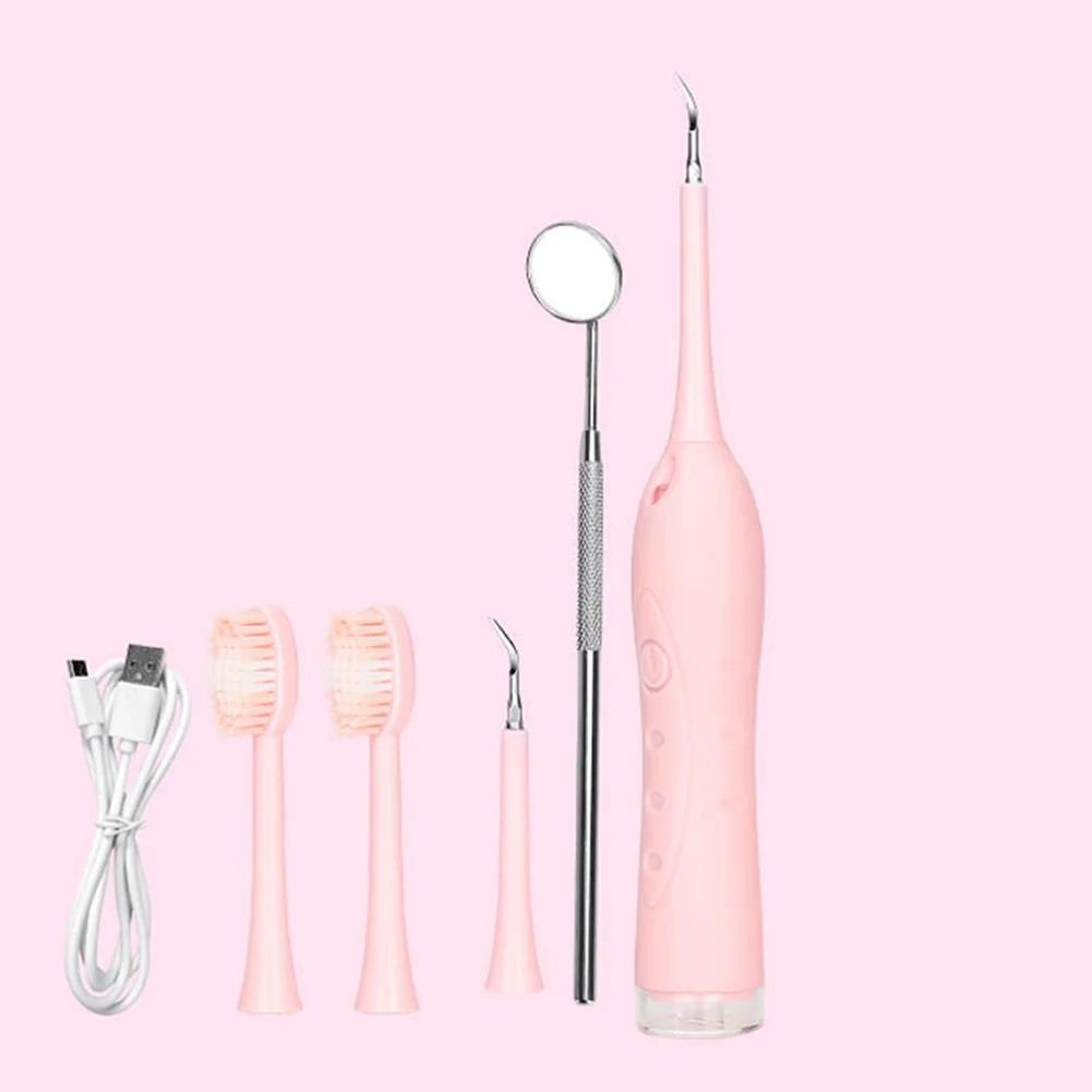 Сильная очистка, удаление пятен, полировка здоровья, высокочастотная вибрация для зубов, отбеливающая электрическая ультразвуковая зубная скальлер