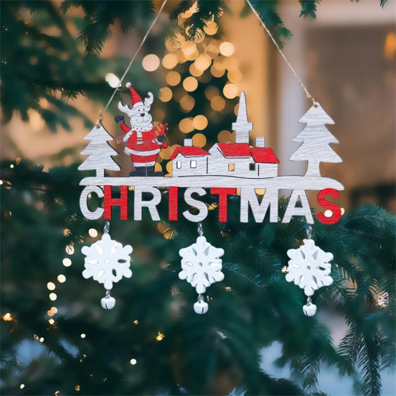 Christmas 2022 Sales New Year 2022 Christmas Merry Christmas Decoration For Home 2021 Xmas  Christmas Gifts Santa Claus Door Wooden Hanging Pendant|Pendant & Drop  Ornaments| - Aliexpress