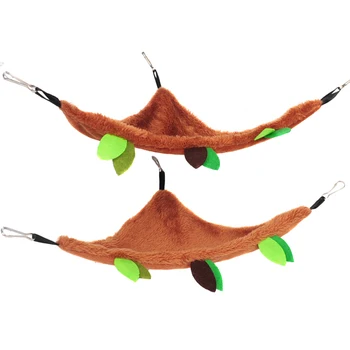 

5 Pcs/Set Hamster Hammock Swing Plush Toy Cage Cableway Climbing Pipe for Pet HUG-Deals