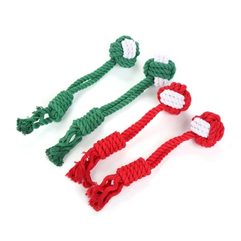 

Dog Chewing Toy Outdoor Interactive Toy Chewing Training Tooth Cleaner Cotton Rope Small And Medium-sized Dog Christmas Gift