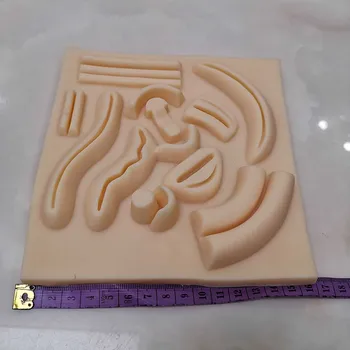 

Medical Suture Kit 3D Peritoneoscope Laparoscopic Skin Suture Pad Model Set Wound Surgical Training Kit for Student Practice