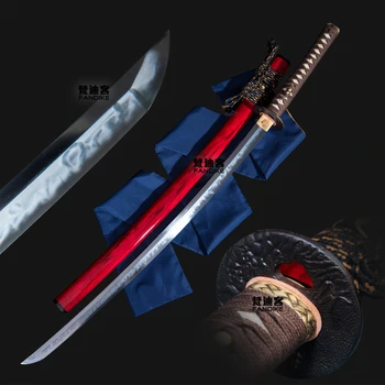 

High quality T10 Steel under the Solid to Burn Blade Japanese Long samara Very sharp katana Full tang Chinese sword