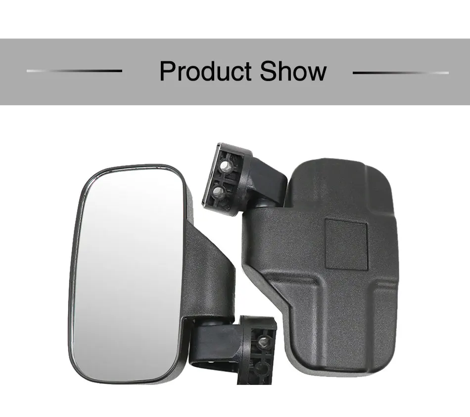 Alconstar-2pcs " UTV заднего вида сбоку регулируемая двойная Пряжка внедорожный мотоцикл зеркало заднего вида для Polaris Ranger RZR Yamaha