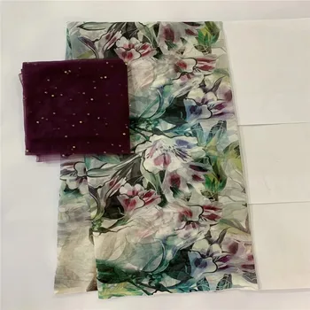 

5+2yards! most beautiful Silk lace Fabric Satin For Dress new arrival African silk fabric good quality LXE041305