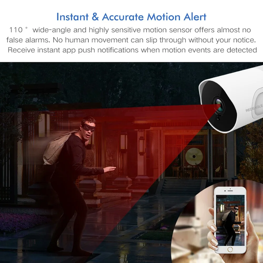 Tuya умная Wi Fi камера 1080P беспроводная домашняя безопасности наружная двусторонняя