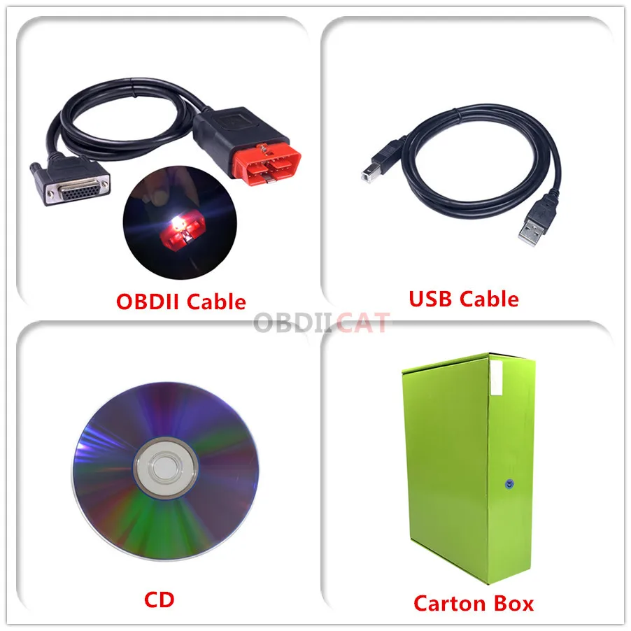 Оптовая продажа Новая зеленая плата OBDIICAT 2016.R1/2017.R1 NEC TCS с Bluetooth keygen obd2