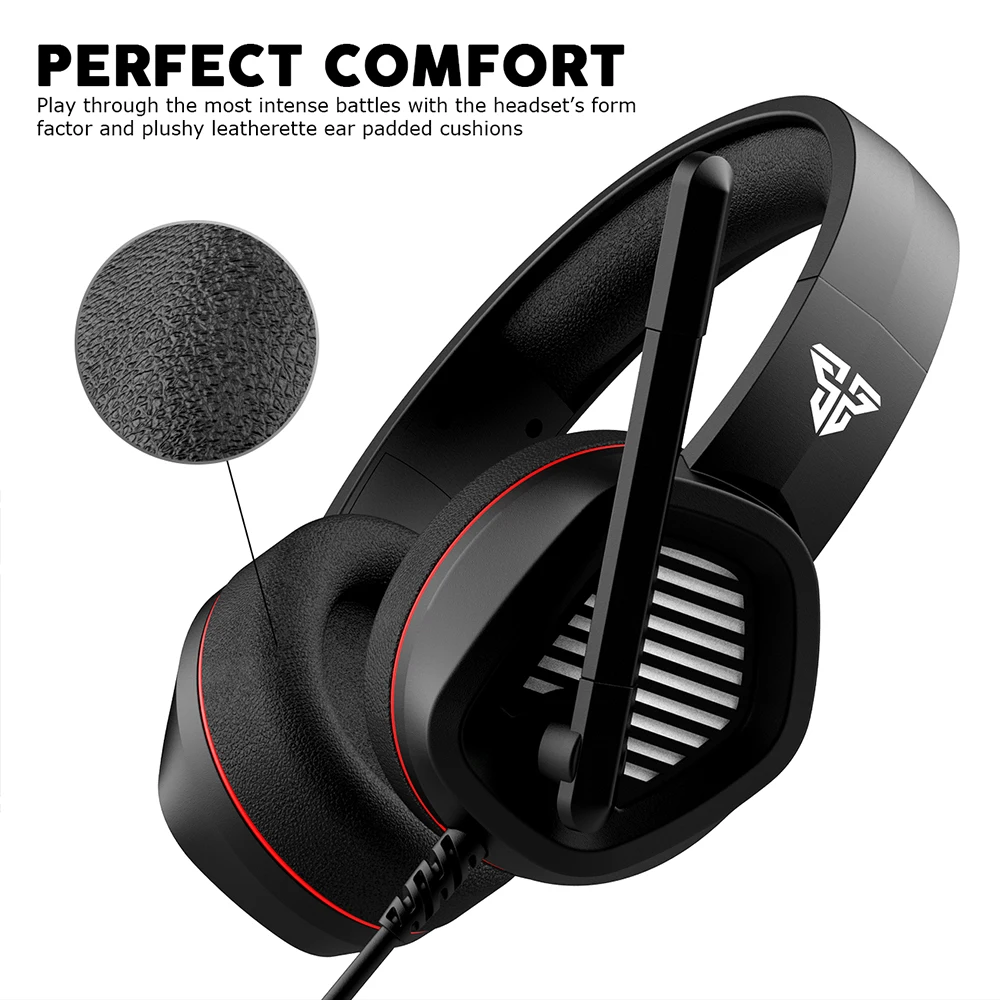 Наушники FANTECH MH81 с микрофоном разъем 3 5 мм профессиональные игровые наушники для