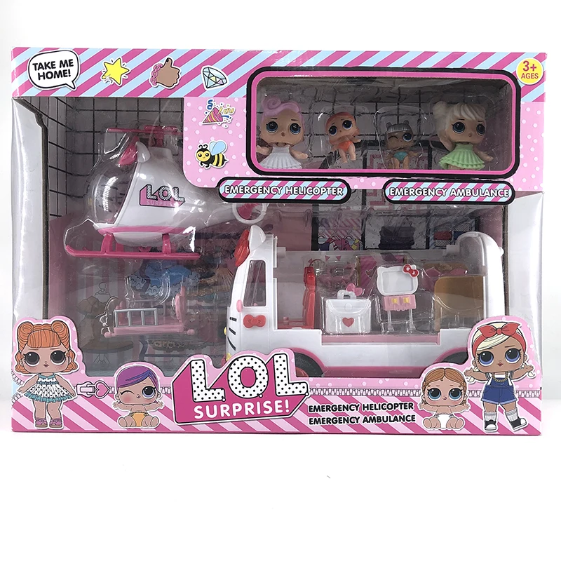 LOL Surprise Dolls Original Big Tractor Picnic car Poupee lols dolls surprise DIY action toys Christmas sets for girl's gift | Игрушки и