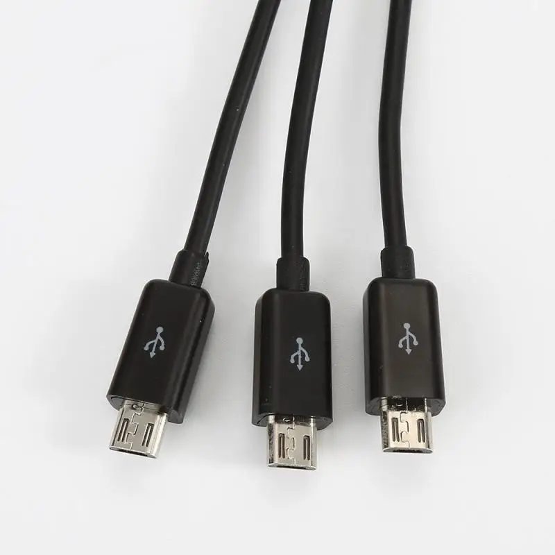 1 шт микро USB 3 хаб зарядное устройство зарядный кабель синхронизации данных для samsung Galaxy S5 S6 универсальный кабель для зарядки для телефона android