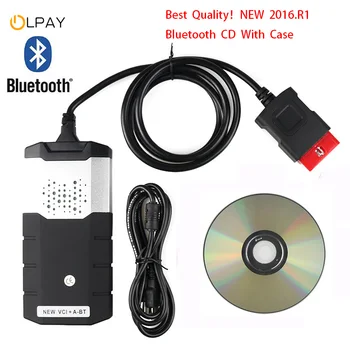 

2020 Best New VCI Vd Ds150e pro Bluetooth 2016.R1 keygen for Delphis obd2 car truck diagnostic tool obd scanner with case