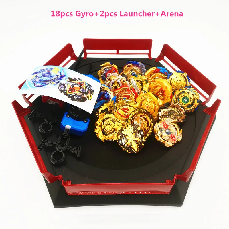 Beyblade GT Burst Arena, волчок, металлический бой, Bey blade, металлический бэйблэйд, стадион, детские подарки, классическая игрушка для детей - Цвет: arena18pcs 1G