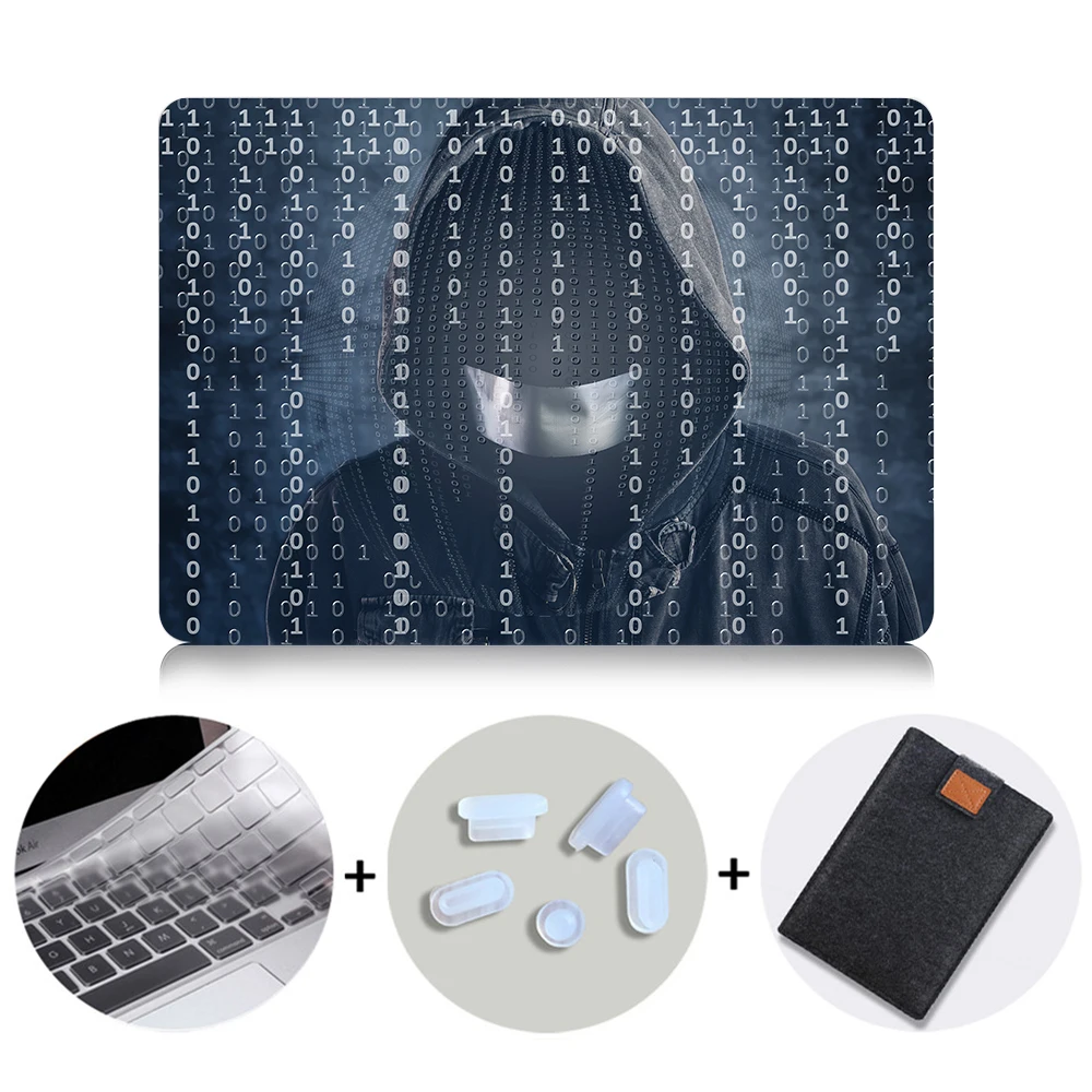 MB06 MTT для Apple Macbook Air Pro retina 11 12 13 15 дюймов чехол для ноутбука с сенсорной панелью ПК Жесткий Чехол таинственный хакер чехол для ноутбука - Цвет: MB06