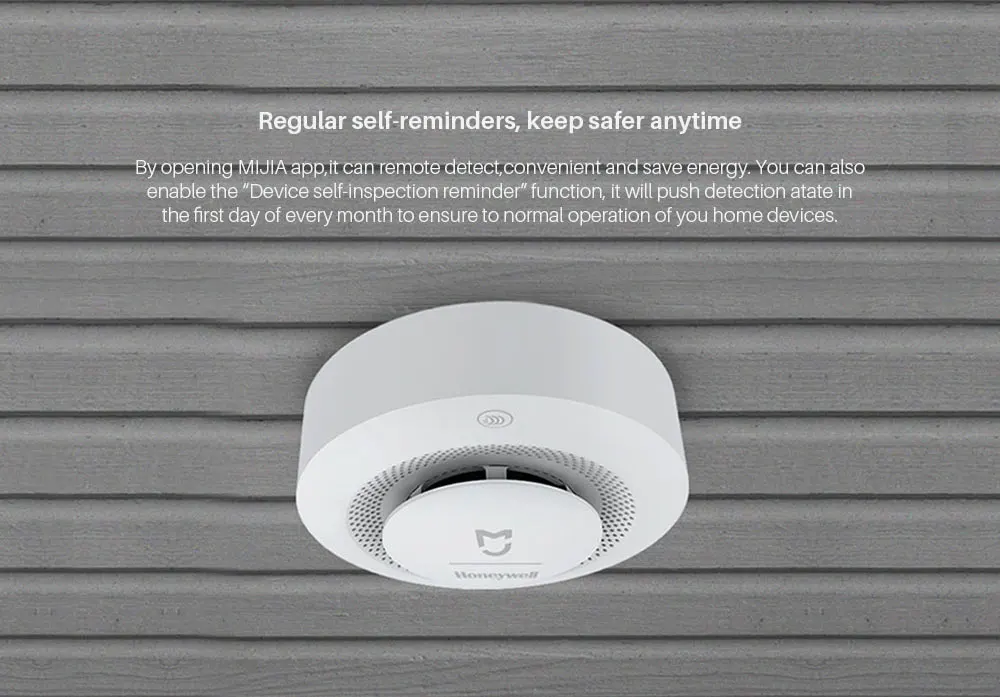 Xiaomi Mijia Honeywell Fire Alarm Detector GasSmoke Sensor work with Multifunction gateway 2 Smart Home security APP control (3)