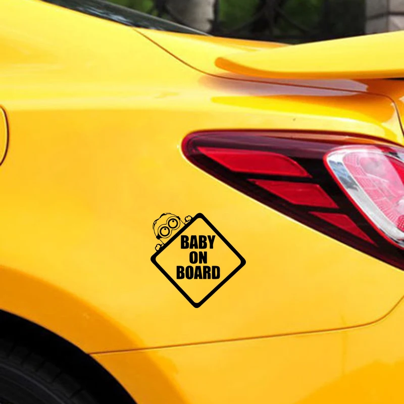 Детская наклейка на бампер Миньоны|baby on board|car stickercar stickers and decals |