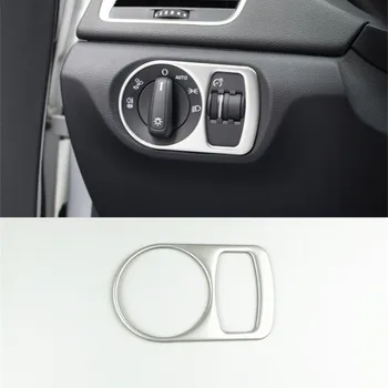 

CNORICARC Car Dashboard Headlight Switch Button Frame Decorative Cover Trim For Audi Q3 2013-16 Interior Accessories Strip