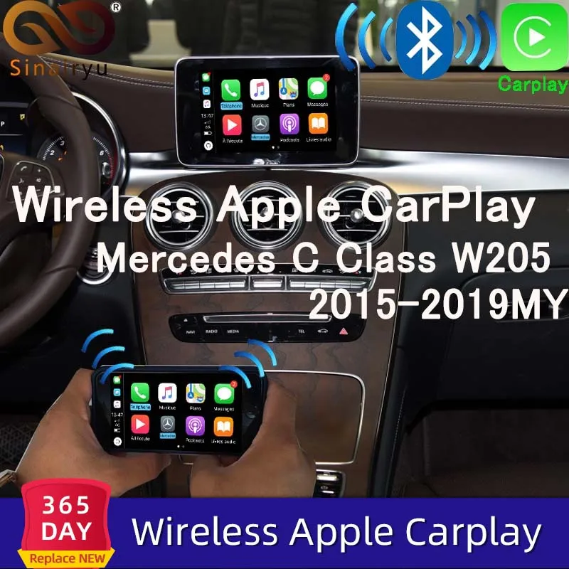

2020 New IOS Car Apple Airplay Android Auto CarPlay Box For Benz A B C CLA GLA GLC GLE Class 14-17 NTG 5.0 OS System