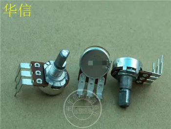 

5pcs for APAI 148-type single potentiometer B50K / shaft length 15MMF / stepping 41 points / big Curved legs