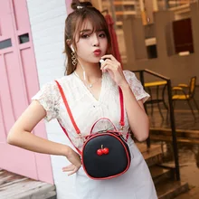 Сумка женская Новая Стильная Милая женская модная сумка Вишневый фруктовый рюкзак двойного назначения поколение жира