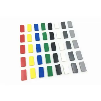 

Building block parts without holes 1*2 short brick smooth mosaic small particles assembly