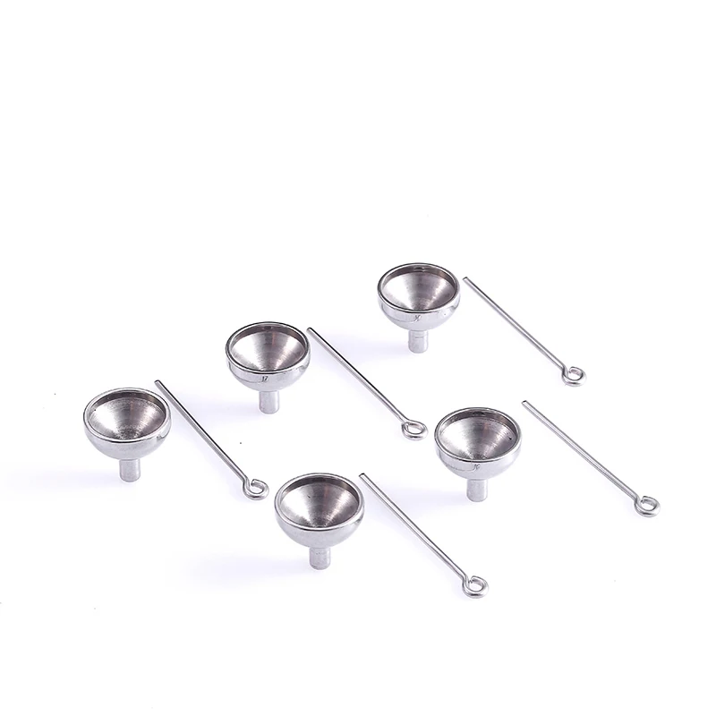 RIR 5 Pcs Bulk Sale Stainless Steel Mini Funnel Filler Kit For Cremation Urn Jewelry Necklace Put Ash More Conveniently | Украшения и