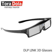 TORA DOLA lcd активные 3D очки-жалюзи очки используются для всех DLP проектора, встроенный литиевый аккумулятор 3,7 в. Сигнал DLP LINK DL01