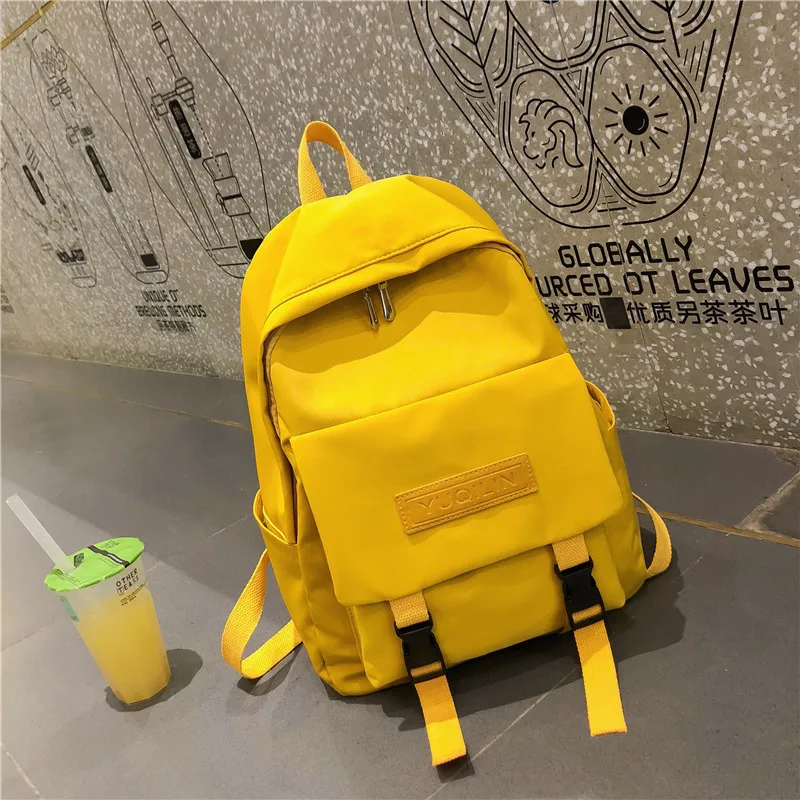 Yellow Высококачественная школьная сумка для девочек-подростков, рюкзаки для ноутбука, Женский школьный студенческий рюкзак, школьная сумка Mochila Feminina WBS806 - Цвет: Yellow