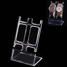 30 шт./лот прозрачный акриловый стеллаж для ювелирных изделий His-and Her часы демонстрационный стенд держатель для браслетов лодыжки L полка