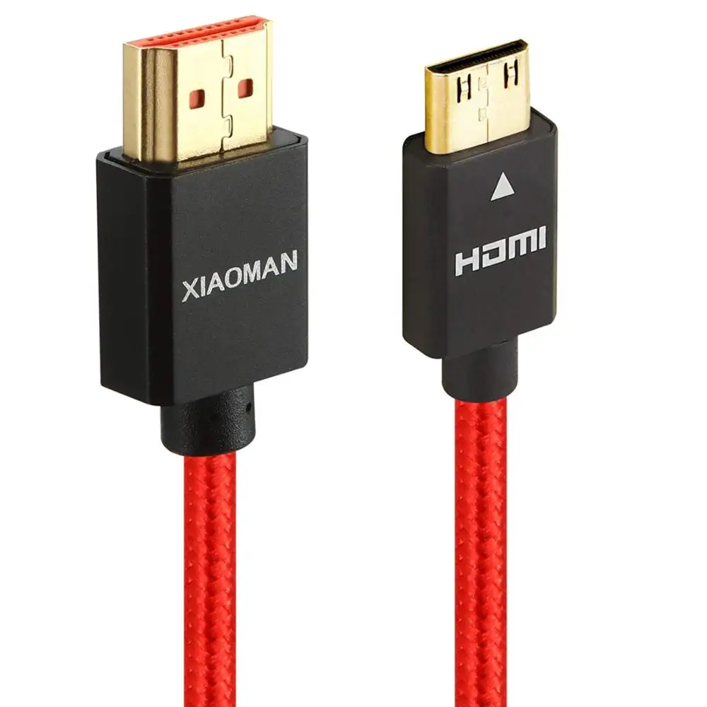 Design B Мини HDMI к HDMI кабель высокоскоростной 1 м 2 м 3 м 5 м для камеры MP4 видеокарты ноутбука с Mini HDMI портом - Цвет: Design B