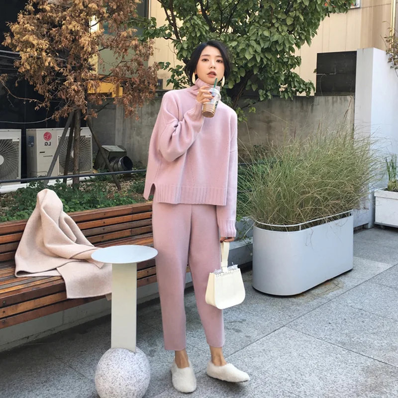 CBAFU-autumn-spring-knitted-tracksuit-turtleneck-sweatshirts-women-suit-clothing-2-piece-set-knit-pant-female (1)