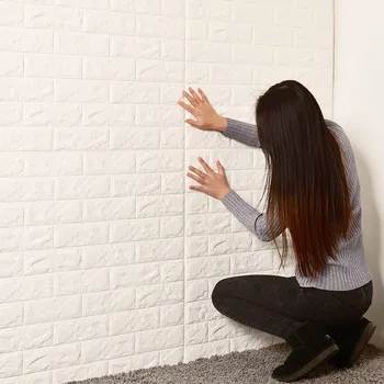 

70 * 77cm self-adhesive 3D wall with waterproof background wall brick wallpaper soft bag living room foam wallpaper sticker