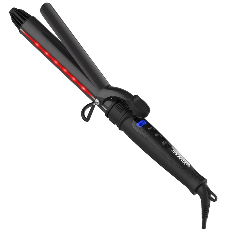 

XMX-Multifunctional Curling Iron Rotating Curler Straight Volume Dual-Use Infrared Negative Ion Curling Iron Straightener Us Plu