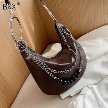 

[BXX] Small PU Leather Crossbody Bags For Women 2020 Autumn Winter Classic Shoulder Handbags Ladies Trend Chain Hand Bag HO842
