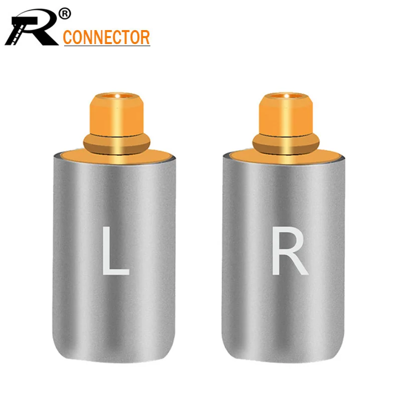 20 шт./10 пар черные/Серебристые наушники-коннекторы Jack L/R MMCX для Shure ED5 SE535