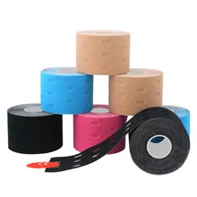 2 рулона кинезиологическая лента 5 см х 5 м дышащая эластичная Спортивная кинезиологическая лента поддержка лечения боли снятие стресса спортивные ленты