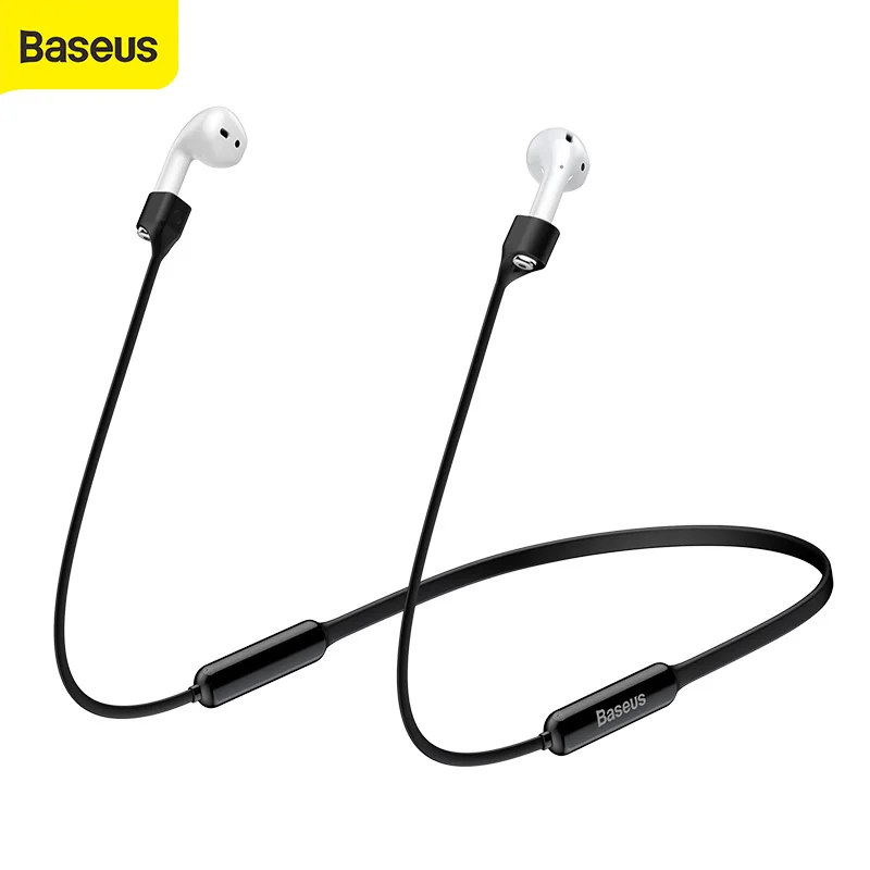 

Baseus Earphone Strap HangingSleeve For Airpods Neck Holder Cable For Earpod Silicone Magnetic Anti Lost Loop String Rope