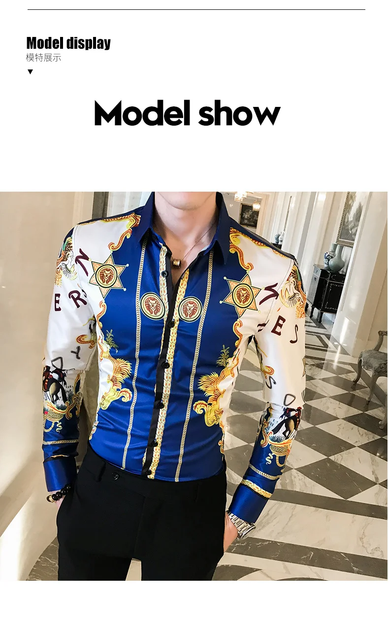 Брендовая мужская рубашка Camisa Masculina с длинным рукавом, четыре приталенных повседневных рубашки, летние брендовые новые мужские Клубные Топы