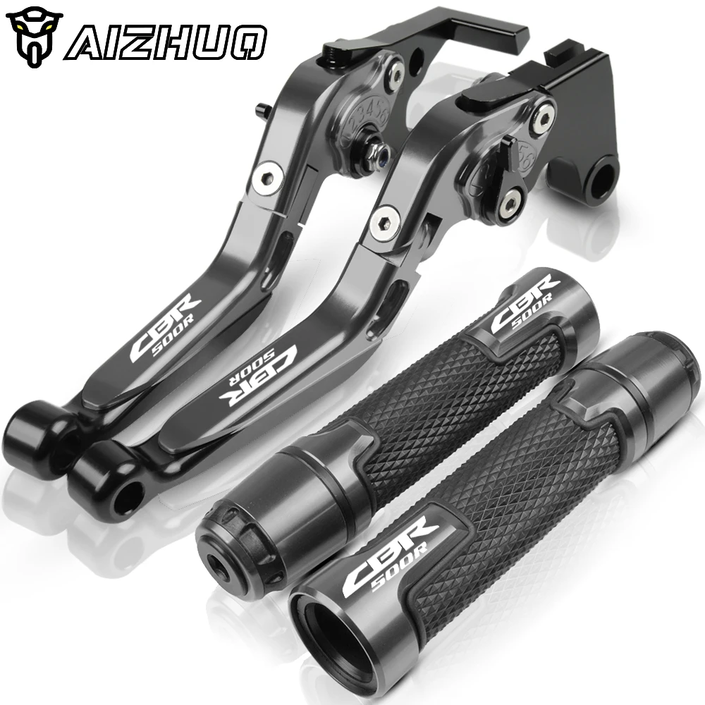 CNC Алюминий мотоцикла тормозной рычаг сцепления ручками для HONDA CBR500R CBR500 R CBR 500R CBR 500 R 2013 - Цвет: gray2