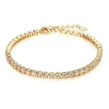 4 мм кубический цирконий высокое качество мужские ювелирные изделия 10-24 см свадебный подарок пара теннис CZ Bling браслет Iced Out Стиль