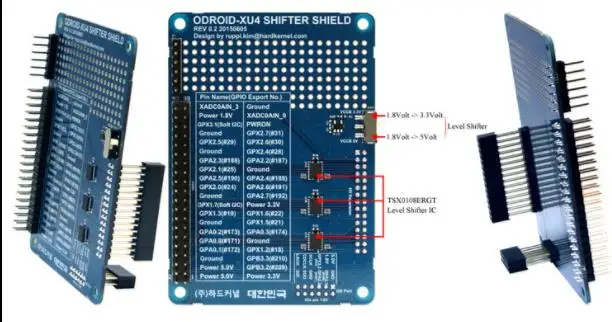 

ODROID-XU4 ODROID XU4 Shifter Shield