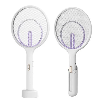 

2 in 1 Electric Mosquito Swatter USB Rechargeable Bug Zapper Racket Insects Killer Home Garden Pest Bug Anti Mosquito Fly Trap