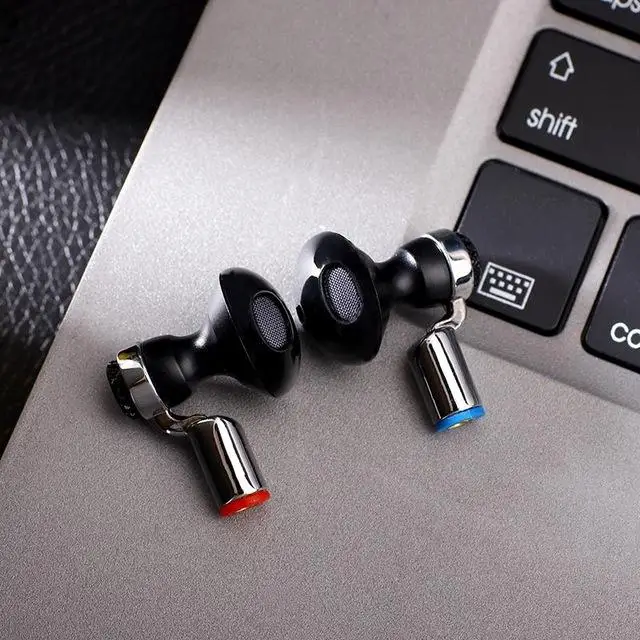 Senfer KP220 полуакустический Динамический HIFI музыкальный монитор DJ Studio спортивные Сменные наушники MMCX кабель - Цвет: Черный