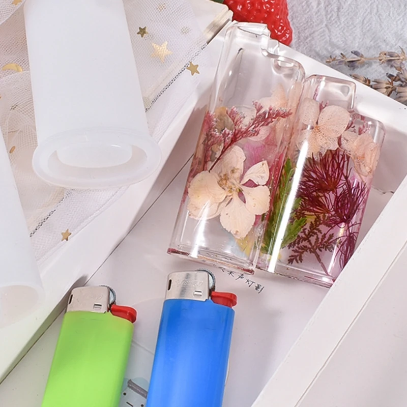 Cigarette Lighter Cover Silicone Mold Cigar Lighter Protective Case Epoxy Resin Mold DIY Art Crafts Tool For J5/J3/J6