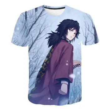 

Summer Youth New 3d Kimetsu No Yaiba Short Sleeve T -Shirt Children Ghost Knife Boys Leisure Lovely Girls T -Shirt