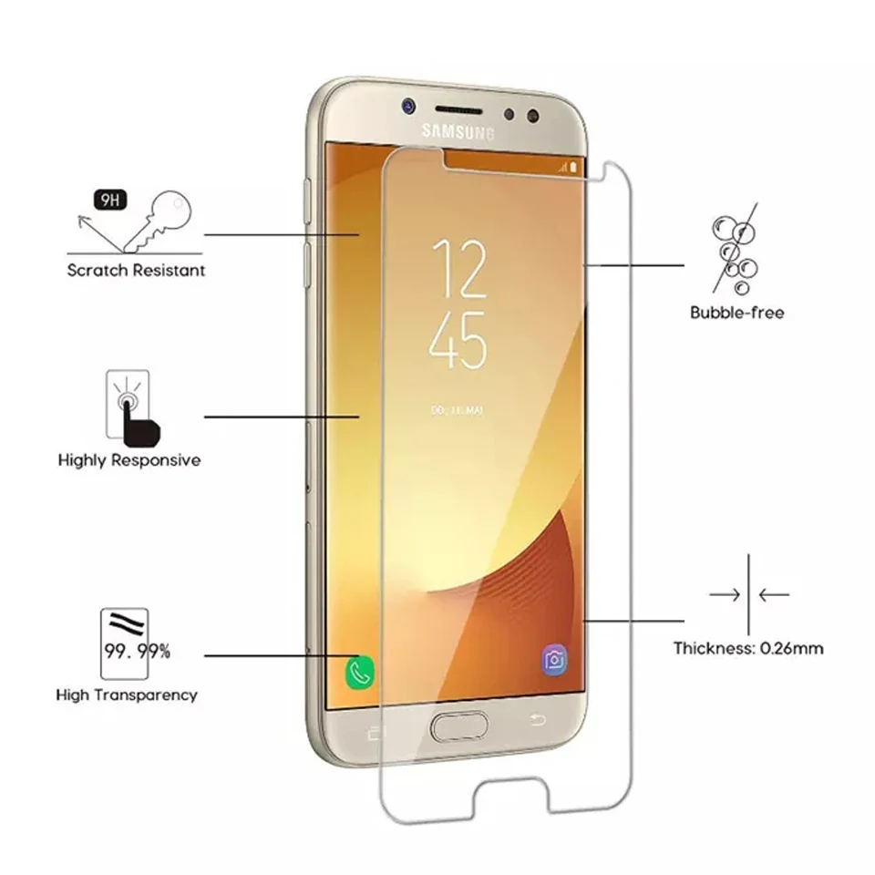 2 шт Бесплатная доставка Закаленное стекло протектор для samsung J2 J3 J5 J7 Pro Prime 2018