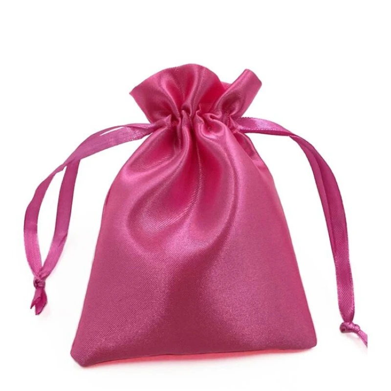 drawstring satin jewelry bags gift pouches samples size 13*18cm with