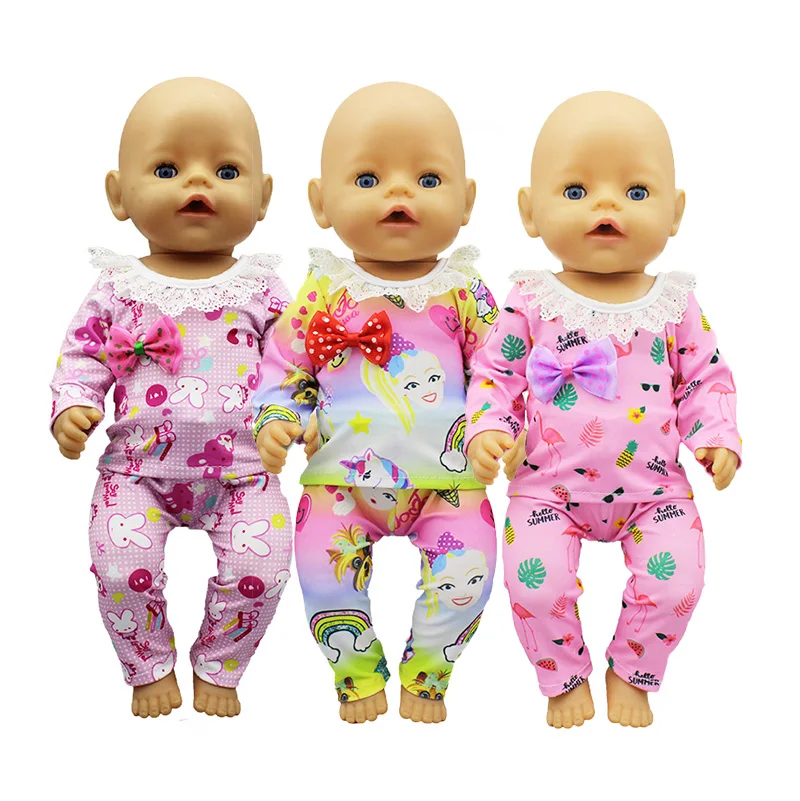 

New Suit Fit 17 inch 43cm Doll Clothes Born Baby Suit For Baby Birthday Festival Gift