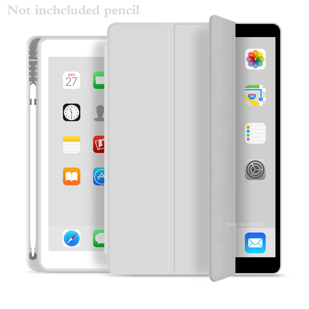 Avec porte-crayon étui pour iPad AIR 3 4 Pro 10.5 2019 7th 10.2 8th 2020 étui pour iPad 6th 2018 9.7 couverture pour Mini 5 Funda Capa
