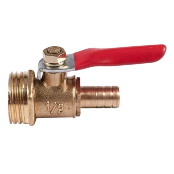 

20 mm external thread to 8 mm hose connector stopcock ball valve